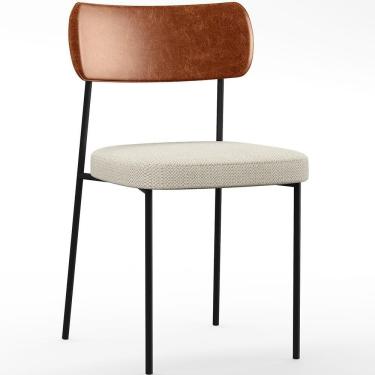 Imagem de Cadeira Para Sala De Jantar Melina L02 Camel Champagne