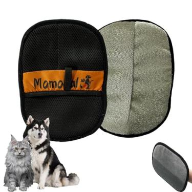 Imagem de QISHENG - Luva de remoção de pelos de animais de estimação para cães e gatos, luva reutilizável/lavável/eletrostática para móveis, sofá, tapete, assento de carro e roupas. Luva de limpeza rápida, 1