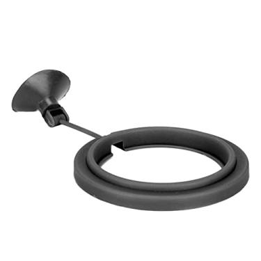 Imagem de Yctze Alimentador de Anel para Tanque de Peixes - Círculo de Alimentos Flutuante de Plástico Com Ventosa Forte para Fácil Alimentação de Peixes Em Aquários (Preto)