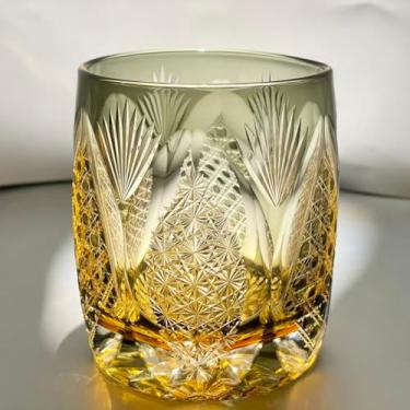 Imagem de suigetsu Copo de uísque de cristal japonês, padrão de cristal cortado, copos de coquetel de luxo (champanhe)