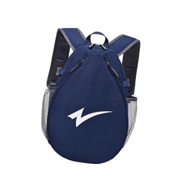 Imagem de oshhni Mochila para tênis com alça de ombro ajustável, ideal para homens e mulheres. Mochila multifuncional para raquetes de badminton e tênis, perfeita para, Azul Escuro