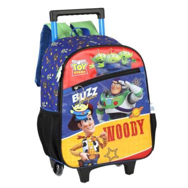 Imagem de Mochila Rodinha Alça Luxcel Toy Story Preto Escolar Infantil