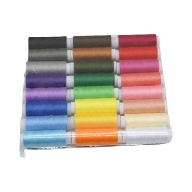 Imagem de Linha De Costura, Tricô E Bordado Multicolorida Grande Para Acessórios