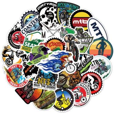 Imagem de Adesivos de grafite impermeável para mountain bike 50 unidades/lote - 