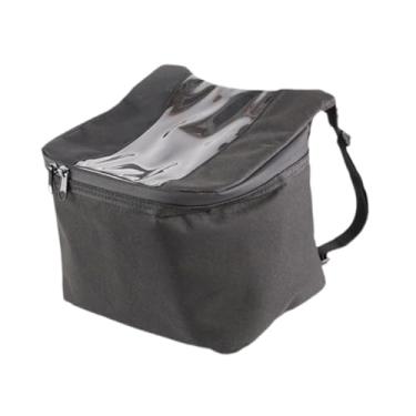 Imagem de harayaa Bolsa para guidão de motocicleta, universal, à prova d'água, para celular, fone de ouvido e tela sensível ao toque, ideal para atividades ao ar, L Vertical