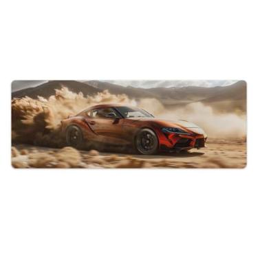 Imagem de HouLaiZhe Drift Sup JDM Sports Car Cool Large Gaming Mouse Pads Tapete de Mesa Base de Borracha Antiderrapante Laptop Acessórios de Computador Suprimentos Bloco de Escrita para Escritório Casa 30 x 80