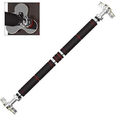 Imagem de Suporte de teto de barra de puxar para cima, barra de queixo com trava de segurança e tapete antiderrapante, equipamento de fitness doméstico, carga de 150 kg