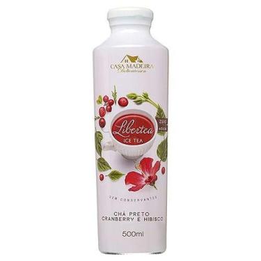 Imagem de Chá Preto Cranberry e Hibisco sem Açúcar Casa Madeira 500ml