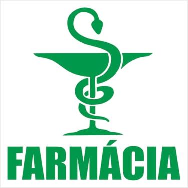 Imagem de Adesivo de Recorte Farmácia Apotheke, profissão Farmacêutico, Estudantes de Faculdade, para paredes Lisas, Portas, Carros, vidros, notebooks (VERDE, 40X40 CM)
