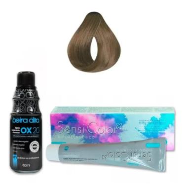 Imagem de Tinta Hipoalergênica Sensi Color cor Louro Claro Azincentado 8.1 e Água Oxigenada 20 volumes
