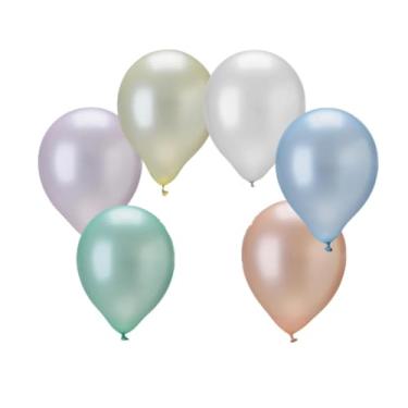 Imagem de Kit Balão Pic Pic 5 Pérola Sortido com 50 Unidades