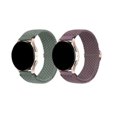 Imagem de Pulseira Trançada De 18/20/22mm 2 Peças Para Samsung Watch 6, Amazfit 
