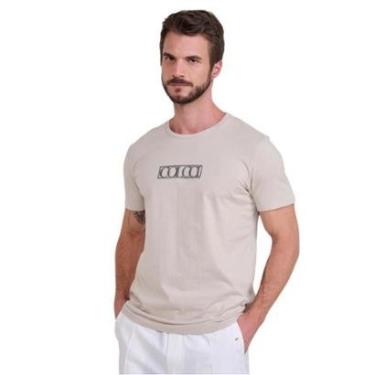 Imagem de Camiseta Colcci Bege Esquilo Masculina-Masculino