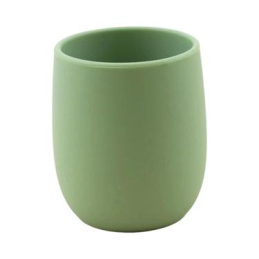 Imagem de Copo de água de silicone para bebê mini fácil de segurar - NONE, Olíva