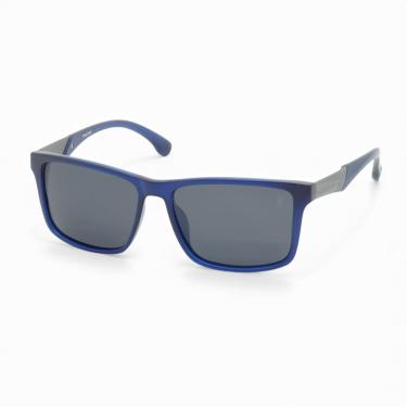 Imagem de Óculos de Sol Casual Polarizado Masculino Polo London Club, Lente UV400 Kit contém Case Couro ECO (Azul)