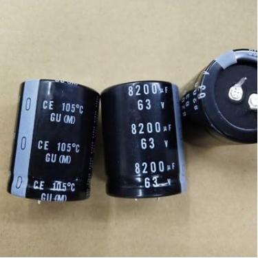 Imagem de 2 peças 8200UF 63V capacitor eletrolítico 63V8200UF 35 * 50 mm