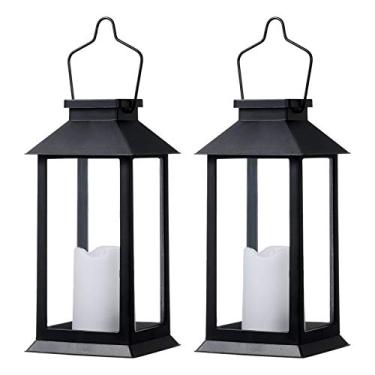 Imagem de Lanternas de Luz Solar com LEDs Velas Sem Chama Decorativas para Jardim Penduradas Mesa Festa no Pátio Quintal Caminho