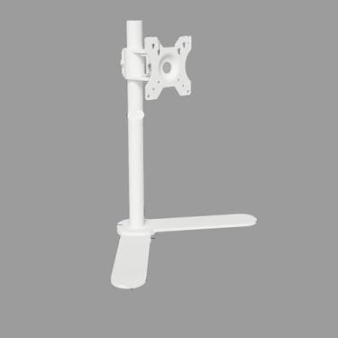 Imagem de BEGWVDJTP Monitor Branco Desktop Base Sem Perfuração Elevada 17-22-24-68.6-81.3 cm Carga Máxima: 8 kg (Branco)