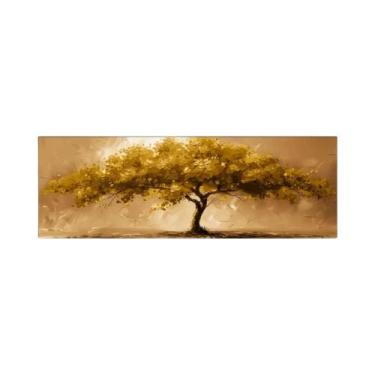 Imagem de Impressões Em Tela Abstrata Grande Horizontal Da Árvore Da Vida, Arte 