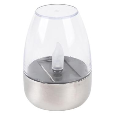 Imagem de Mingzhe Luz de Vela Solar Multifuncional à Prova de Chuva Decorativa Solar para Caminhos Terraços Gramados Pátio Iluminação Ao Ar Livre (Transparente)