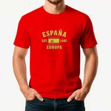 Imagem de Camiseta Masculina ESPANHA Exclusiva Algodão Premium-Masculino