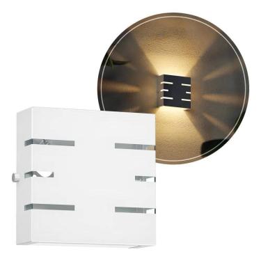 Imagem de 2X Arandela Slim 2 Fachos 6 Frisos Externo Muro Parede Cor B