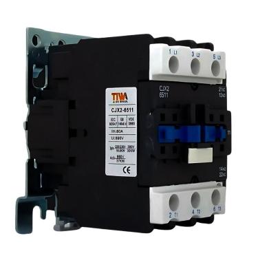 Imagem de Contator Tripolar, 65A, 220V, Lc1D-6511, 1 Polo Aux - Tiwa