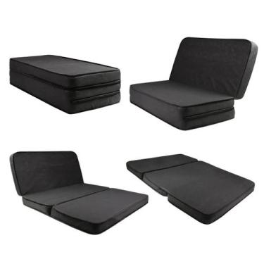 Imagem de Colchão Dobrável Casal  Conforto Imediato com Design Compacto Com Espu
