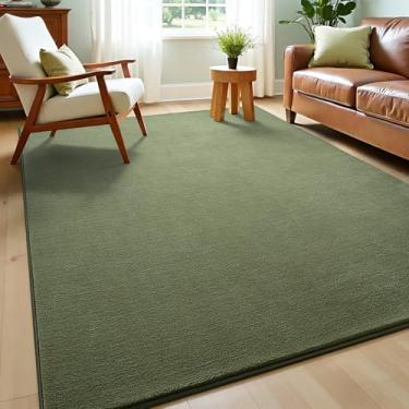 Imagem de Vasofe Tapetes macios de 10 x 15 cm para sala de estar, quarto, verde sálvia, moderno, lavável, antiderrapante, tapetes macios de espuma viscoelástica para ambientes internos para quarto de meninos