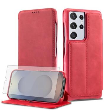 Imagem de Asuwish Capa de celular para Samsung Galaxy S25 Ultra 5G carteira celular com protetor de tela de vidro temperado e flip couro PU porta-cartões acessórios S25Ultra 25S S 25 25Ultra 6.9 2025 feminino