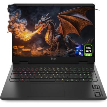 Imagem de HP Laptop para jogos OMEN 16, Intel Ultra 9-285H, 32 GB DDR5 RAM, SSD PCIe de 1 TB, tela 144Hz de 16 polegadas, Nvidia G-Force RTX 5070, teclado retroiluminado RGB, W11 Home, Shadow Black