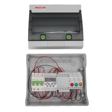 Imagem de Fafeicy Temporizador Digital Caixa Interruptor de Tempo Programável 7 Dias 16 Ligado ou Desligado IP65 Externo Com Módulo de Controle de Tempo para de Irrigação de Iluminação Pública