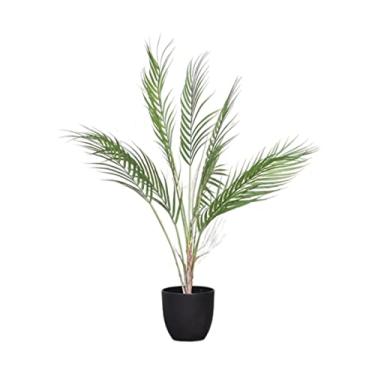 Imagem de SLGGPJBU Plantas falsas planta artificial árvore artificial bonsai simulação árvore chão ao teto plantas verdes árvore falsa plantas falsas para decoração de sala de estar plantas artificiais interior