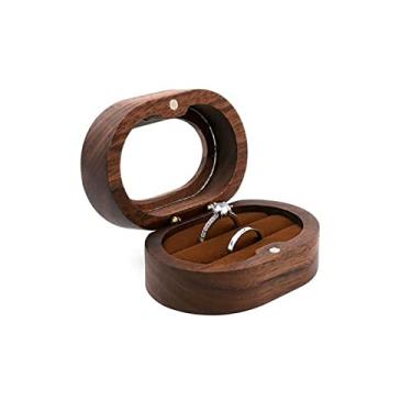 Imagem de Caixa de anel de casamento de armazenamento montada no armário colar brincos caixa de armazenamento caixa de joias portátil pequeno organizador de joias (tamanho: A01) (uma cor A13)