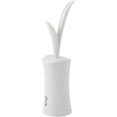 Imagem de Escova de vaso sanitário criativa em forma de grama conjunto de escova de vaso sanitário suporte de escova de limpeza conjunto de escovas de limpeza cabo longo acessórios de banheiro suporte de escova