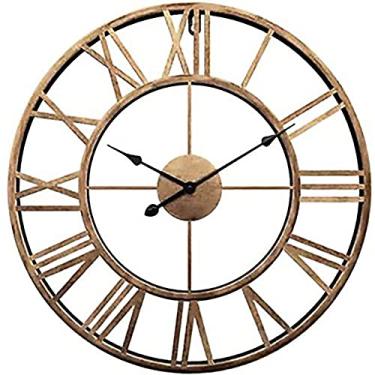 Imagem de U5GAAALPPQ9 Relógio moderno, minimalista e de metal para relógios internos/externos / relógios de parede