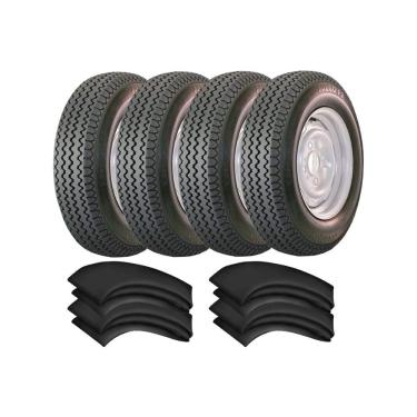 Imagem de Kit 4 Pneus Fusca 560-15 4 Lonas Falco F2 Maggion + 4 Camaras