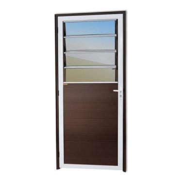 Imagem de Porta Lambril com Bandeira Basculante Super 25 Vidro Reflex 210cm X 86