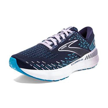 Imagem de Brooks Tênis de corrida feminino Glycerin GTS 20 suporte, Pavão/Oceano/Pastel Lilás, 9.5