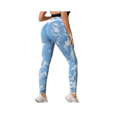 Imagem de Calças De Yoga Sem Costura De Cintura Alta Para Mulheres, Leggings Esp