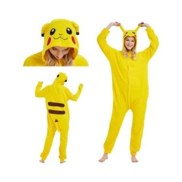 Imagem de Pijama Kigurumi Adulto De Pokémon Pikachu Gengar Snorlax Eevee Squirtl