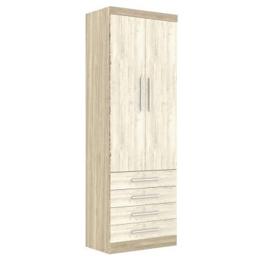 Imagem de Guarda Roupa Modulado 2 Portas 4 Gavetas 191 Master Avelã Rústico-ártico Rústico - Eucamóveis