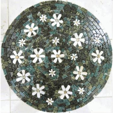 Imagem de Mandala Mosaico Floral Vegetação Florida Tamanho 150cm