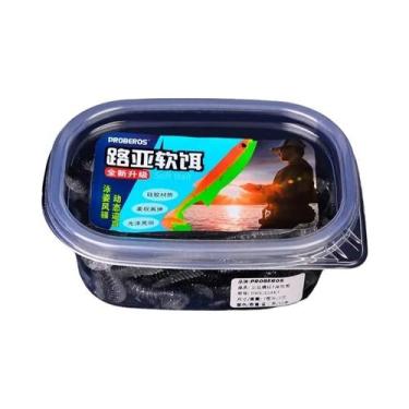 Imagem de Iscas De Silicone Macio Em Formato De Minhoca 50 Peças 6cm 7cm 7,5cm I