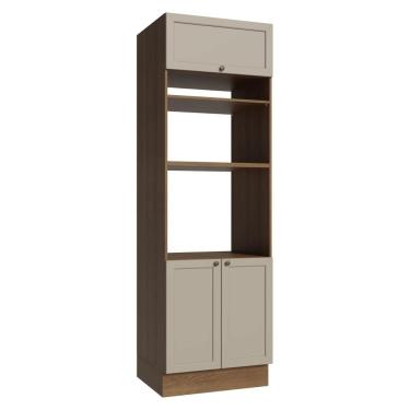 Imagem de Torre Quente 70 cm 3 Portas Rustic/Crema Vik Madesa