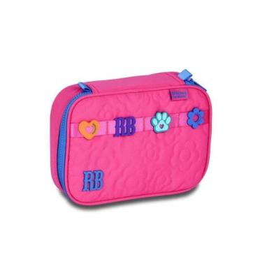 Imagem de Estojo Box Escolar 36 Pens Flower Power Rosa Rebecca Bonbon