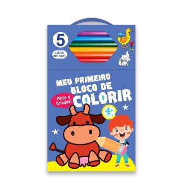 Imagem de Livro - Meu primeiro bloco de colorir azul 4+
