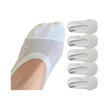 Imagem de Meias Invisíveis De Algodão Respirável Para Mulheres, Ultra-Finas, Ant