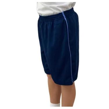 Imagem de Bermuda Uniforme Escolar Prefeitura Sp Atacado Varejo, 06, Azul