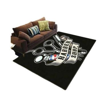 Imagem de Tapete Antiderrapante Grande Para Barbearia, Decoração De Sala De Esta